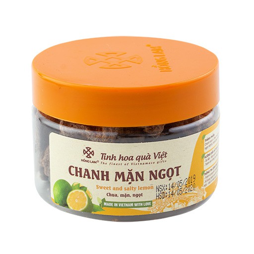 Ô Mai (Xí Muội) Chanh Mặn Ngọt Hồng Lam - Vị Chua Mặn Ngọt - Hộp (200g, 300g)