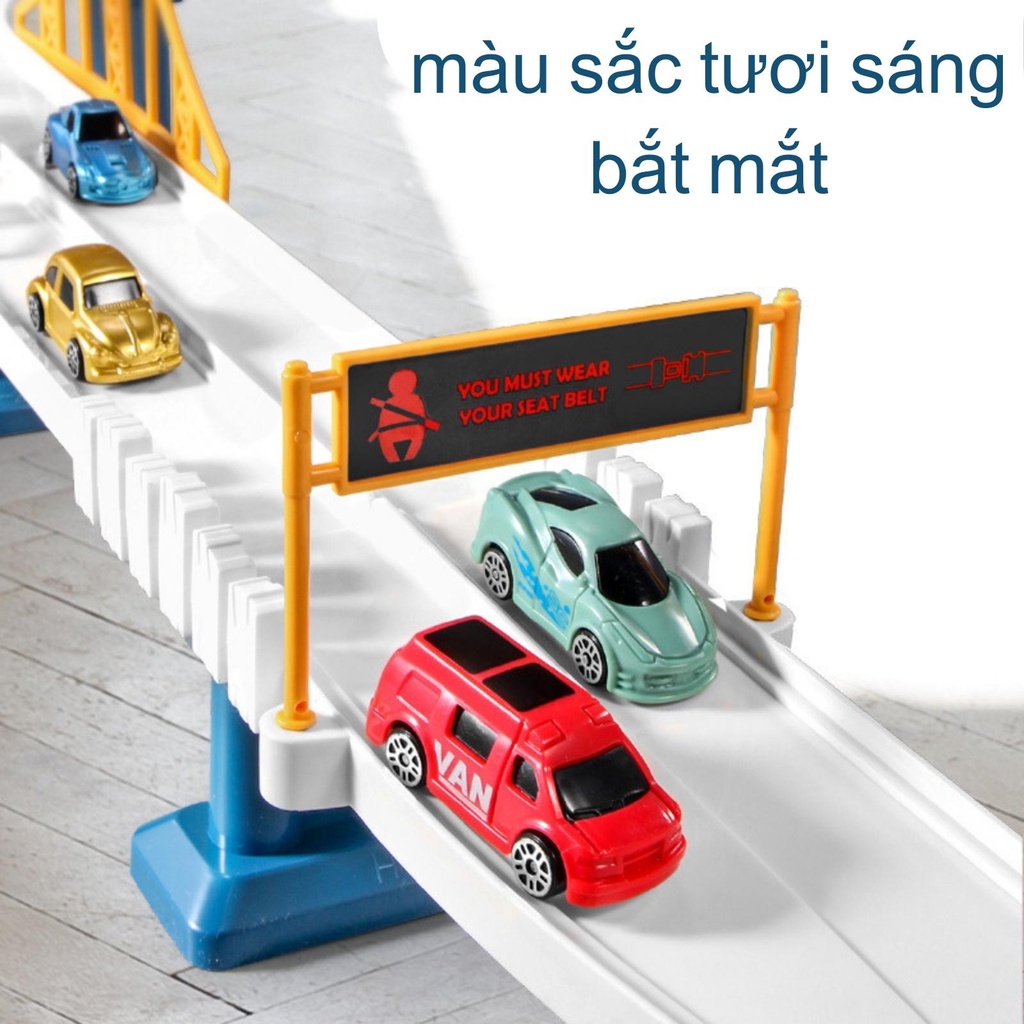 Ô tô đồ chơi cho bé phiên bản cao cấp lắp ráp đường đua thông minh, đồ chơi phát triển tư duy cho trẻ em BOBIKIDS OT06