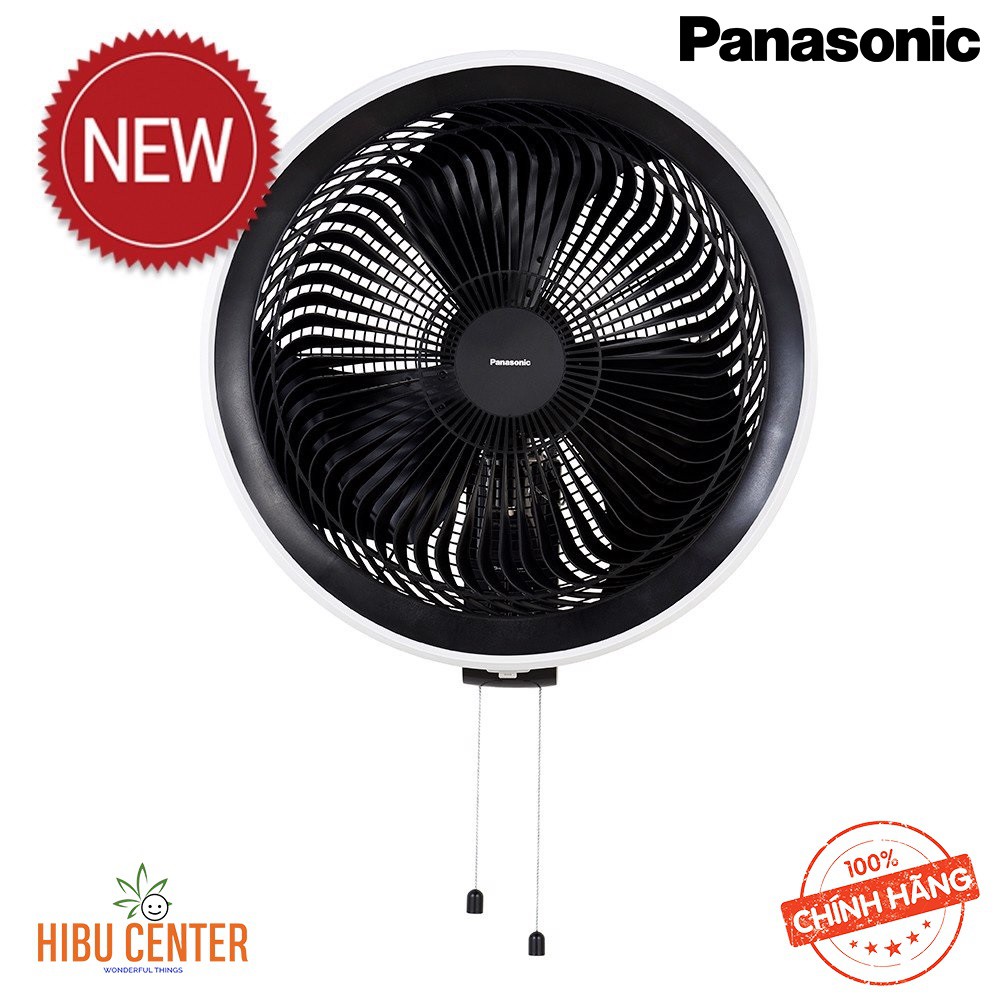 Quạt treo gắn tường 2 dây giật Panasonic F-50YUZ màu đen công suất 53 - 63W. Wall Fan – Hàng Chính Hãng – HIBUCENTER