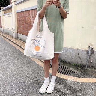 Túi vải tote quả cam