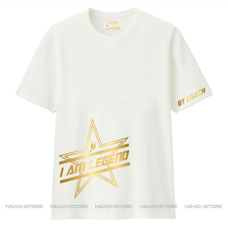 (CÓ CLIP) ÁO THUN LOCAL BRAND ⭐ I AM LEGEND NHŨ VÀNG KIM LOẠI CỰC ĐẸP