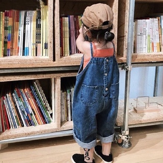 Jumpsuit Denim ống rộng thời trang mùa xuân hàn quốc dành cho trẻ