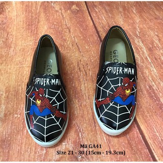Giày lười người nhện spider man phong cách cho bé trai 2 - 7 tuổi ga41 hàng nhập khẩu