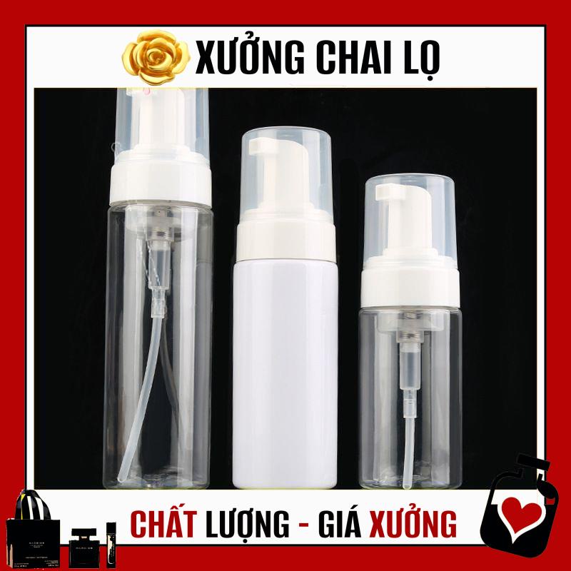 [TOP GIÁ RẺ] Chai xịt giọt  tạo bọt đựng sữa rửa mặt 30ml/50ml/100ml/150ml, phụ kiện du lịch