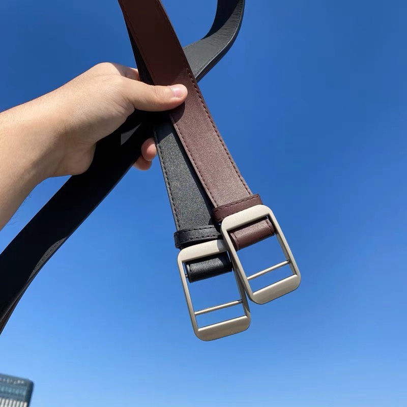 Thắt Lưng Nam nữ chữ nhật không lỗ bản to 2.8cm Meo shop TLN016 - Dây lưng nam Nịt nam nữ Unisex vuông chữ nhật hàn quốc