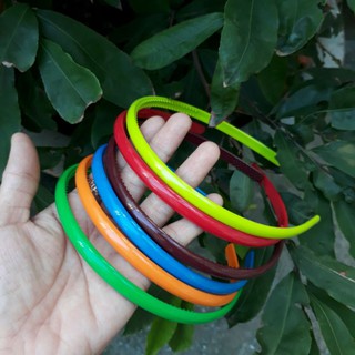 Bờm cài tóc nhựa mềm bản 8mm (được chọn màu)
