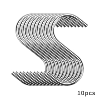 Stainless Steel S-Shape Hook Multi-function Kitchen Bedroom Railing S Hanger Hook Clasp Holder Hooks Hanging Clothes Rack