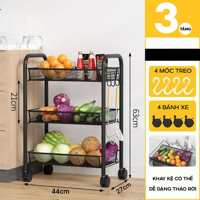 Kệ Đa Năng Khay Lưới Để Đồ, Kệ Để Hoa Quả Chất Lượng Cao Cấp