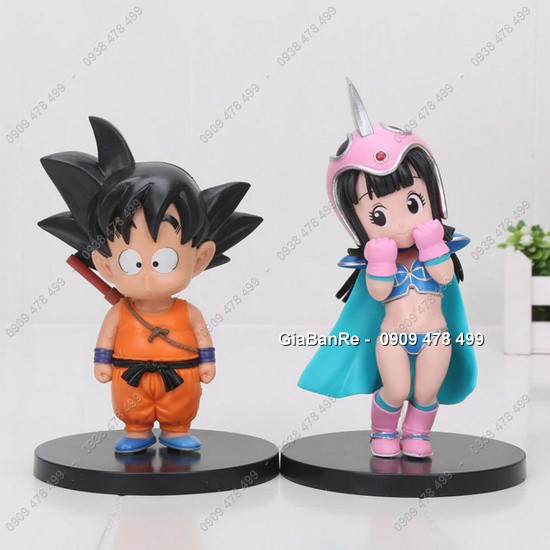 BỘ 2 NHÂN VẬT SONGOKU - CHI CHI - BẢY VIÊN NGỌC RỒNG 15CM - 7980