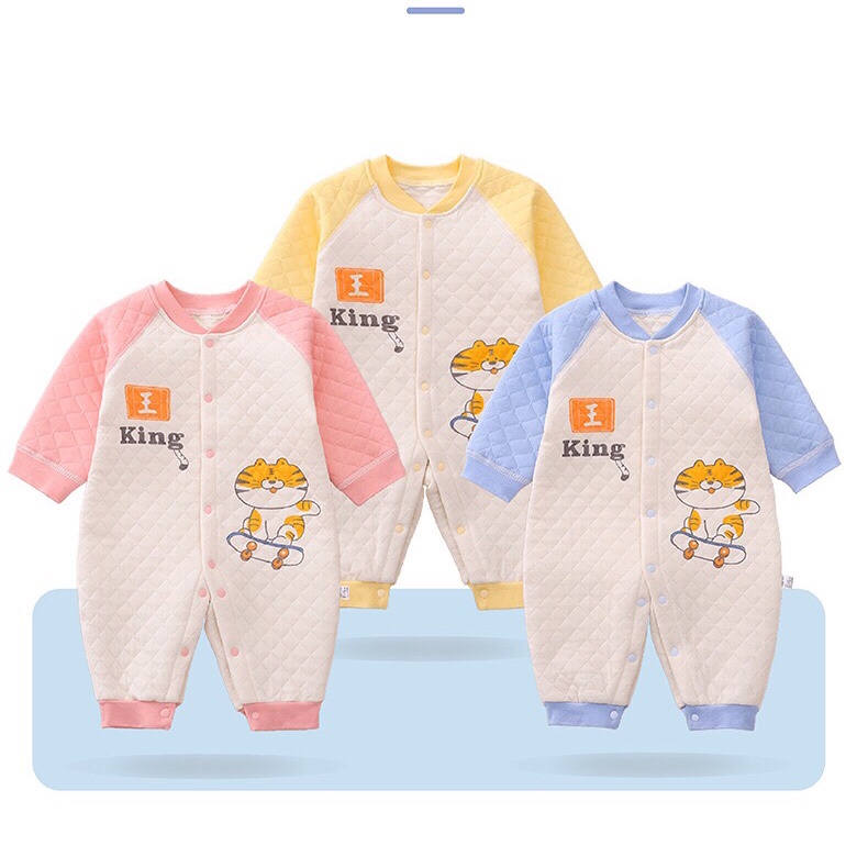 Body liền thân trần bông MÙA ĐÔNG cho bé Sơ Sinh từ 3kg đến 15kg 𝐒𝐃𝟓𝟑