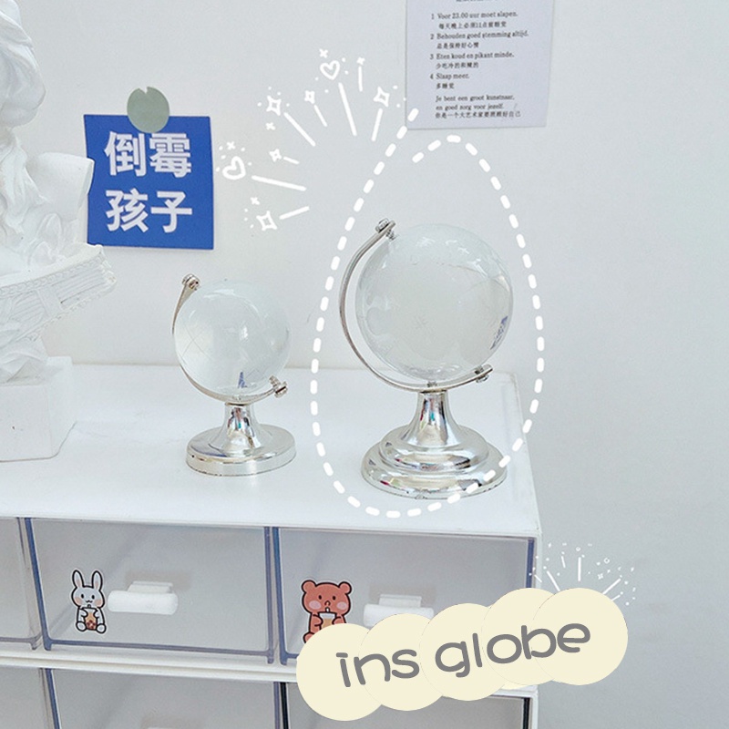 Quả Cầu Pha Lê Mini Xoay Được Sáng Tạo Trang Trí Xe Hơi