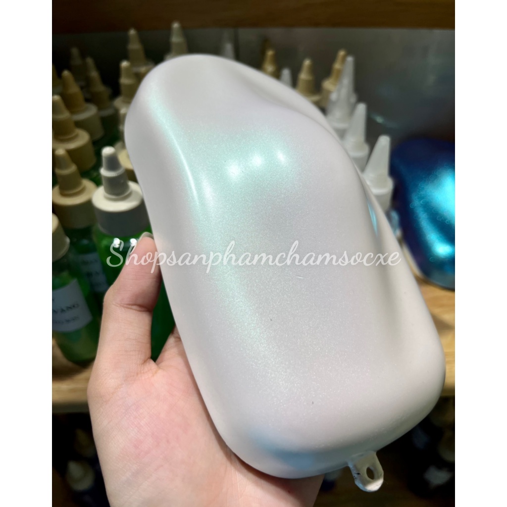Màu trắng ngọc ánh lá - Sơn 2k mờ đóng lon nhiều kích thước