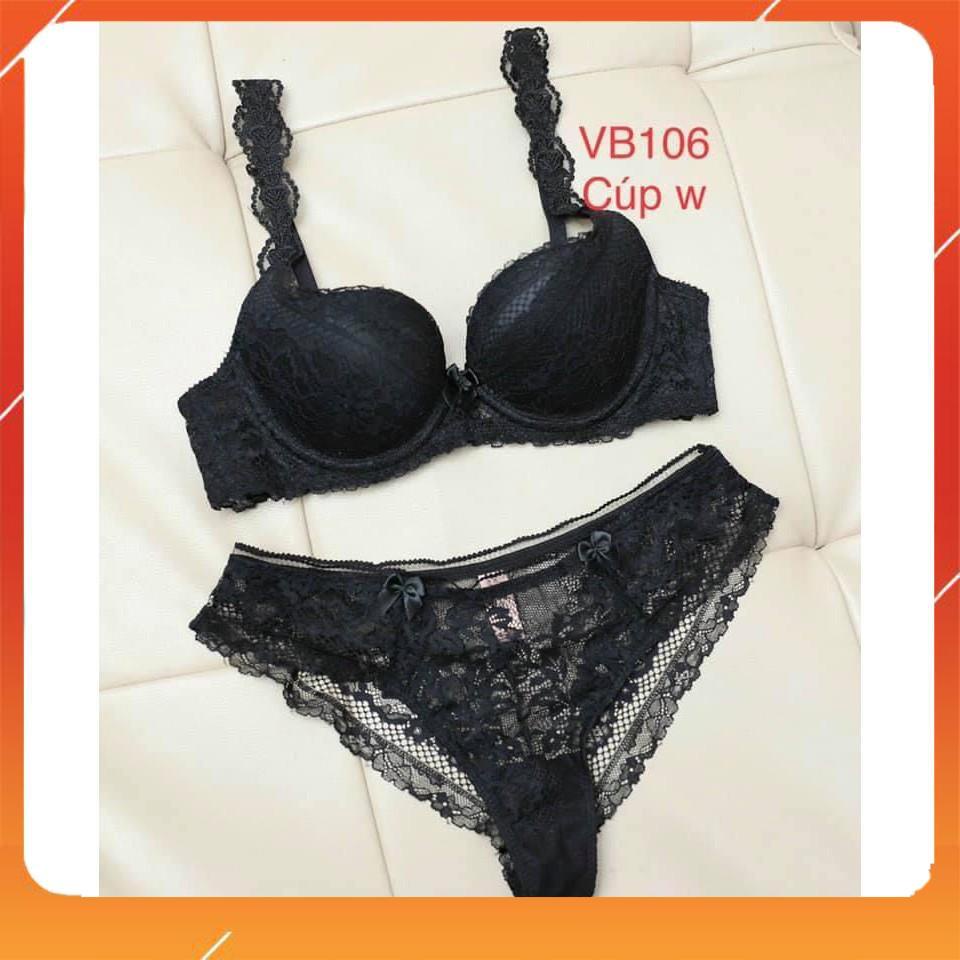 Set bộ đồ lót nữ bra ren cao cấp, áo cup ngang có gọng, có đệm mút, Mã B28200