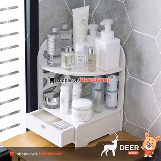 Kệ Góc Để Mỹ Phẩm Để Đồ Dùng Phòng Tắm - Để Gia Vị Tiện Lợi Có Ngăn Kéo - DEER DECOR