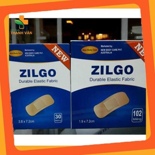 [Chất lượng] Băng cá nhân Zilgo hộp 102 miếng ( 1,9*7,2cm) Cao cấp