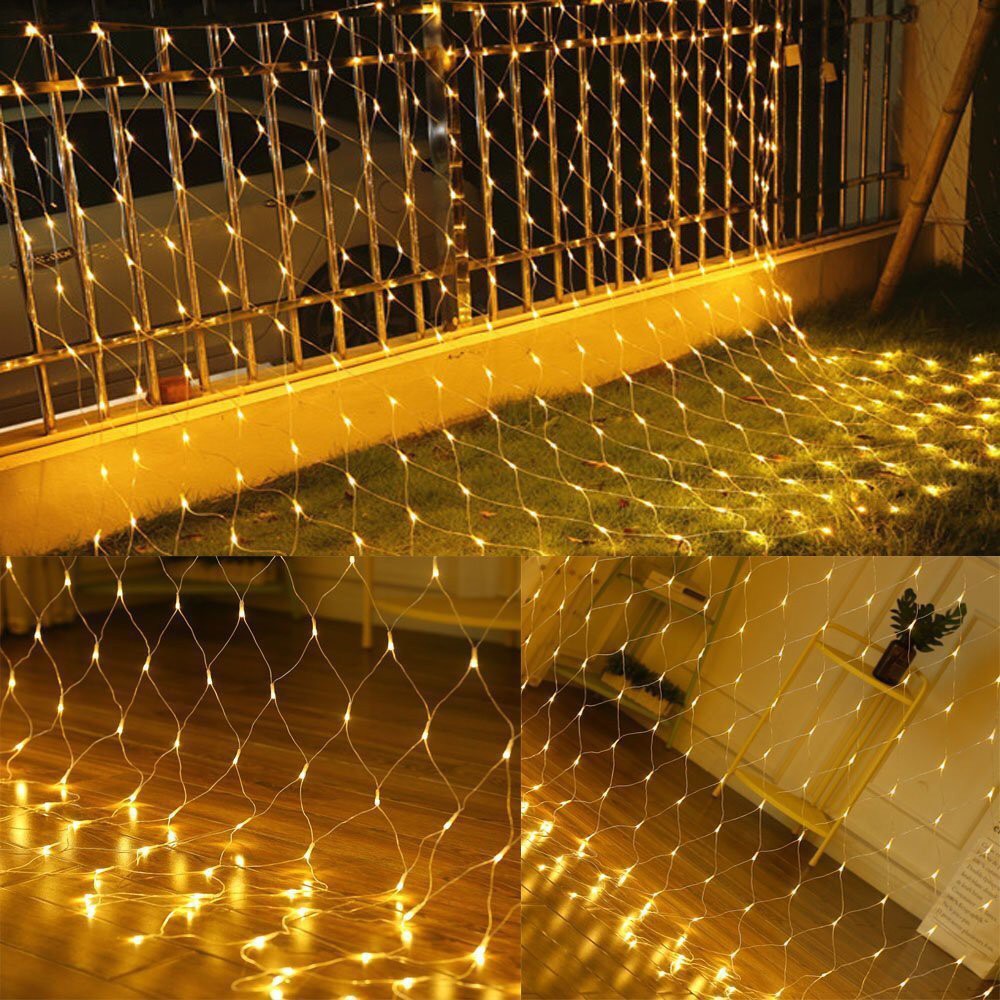 Đèn Rèm Lưới Mắt Cáo 3x2m 200 LED
