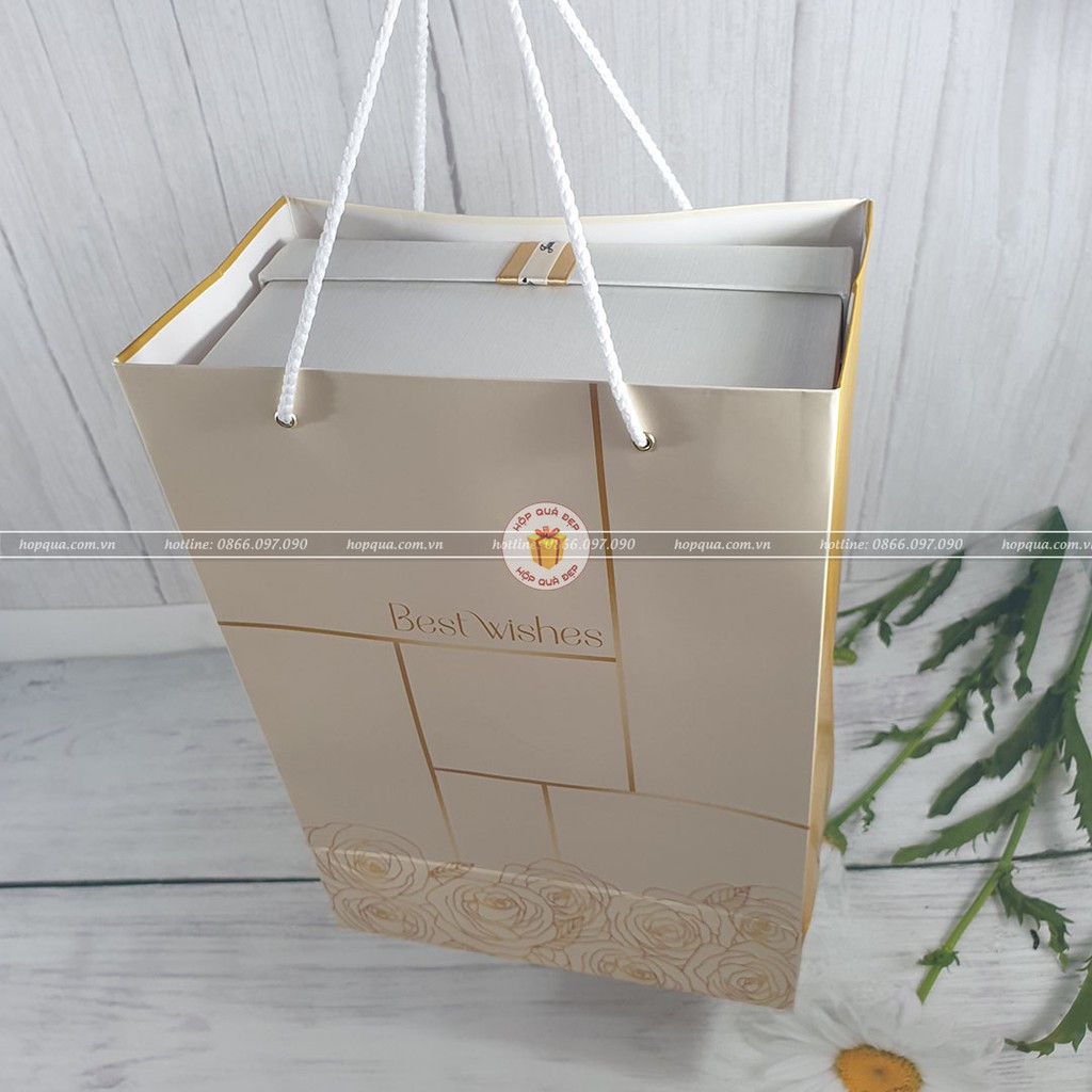 Túi giấy đựng quà size lớn 32x22x12cm - TG01