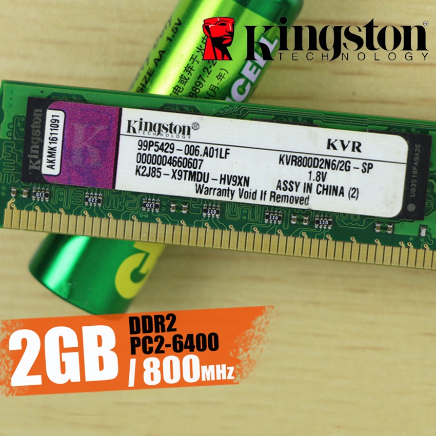 Bộ 2 thẻ nhớ ram KINGSTON 8GB 4GB 4GB DDR3 DDR2 1600 1333 800MHZ PC3 PC2 12800U 240PIN DIM dành cho máy tính