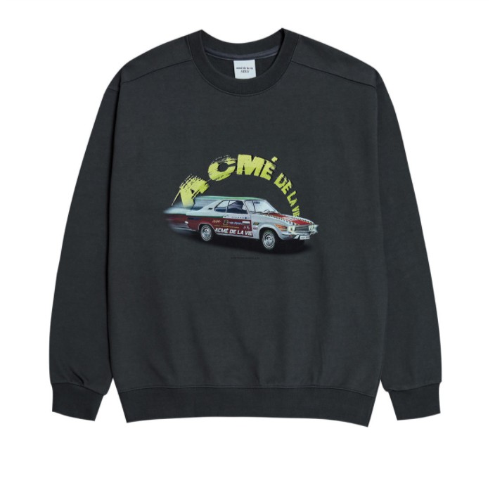 Áo Thun Dài Tay ADLV RACING CAR SWEATSHIRT CHARCOAL