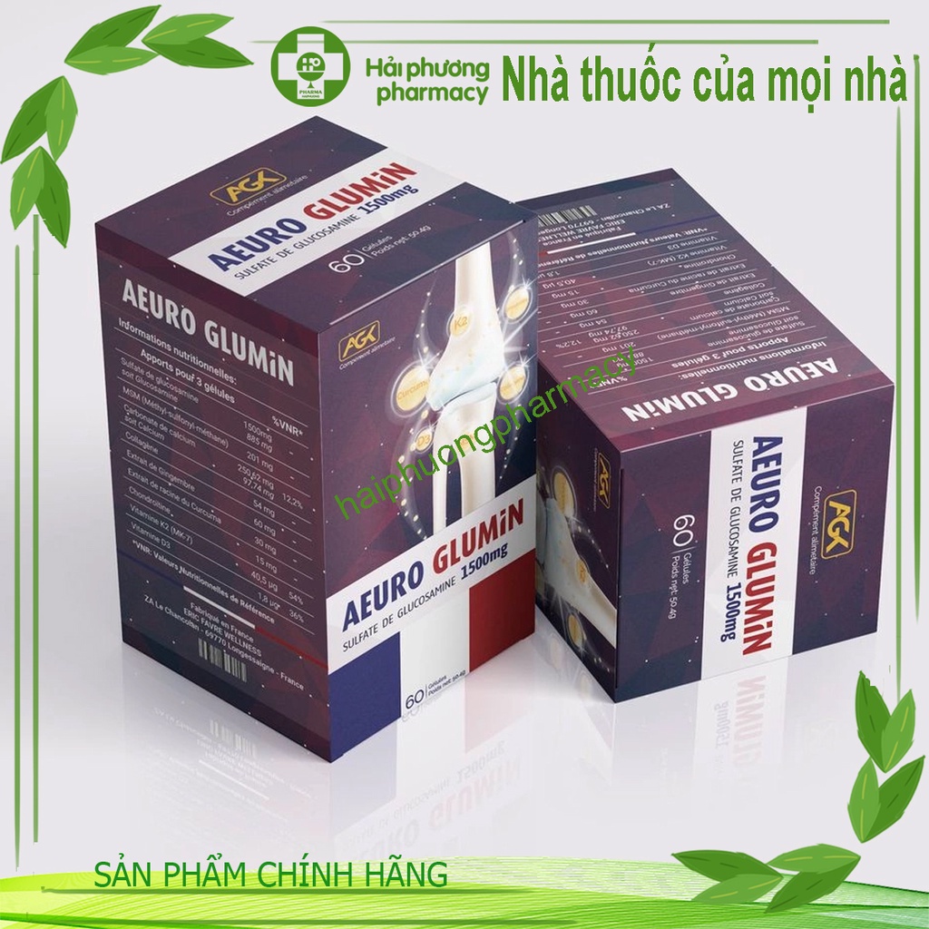 AEURO GLUMIN - Hỗ trợ tăng tiết dịch khớp giúp khớp vận động linh hoạt