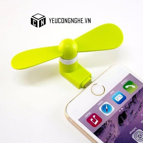 Quạt mini 2 cánh dùng cho tất cả các loại điện thoại | BigBuy360 - bigbuy360.vn