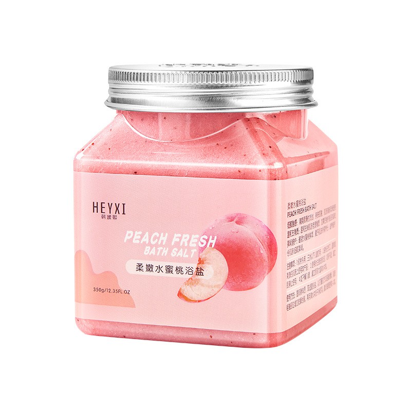 (Có Bán Sỉ) Muối Tắm Tẩy Da Chết Toàn Thân Hương Hoa Quả Bath Salt Scrub Heyxi 350g một hũ