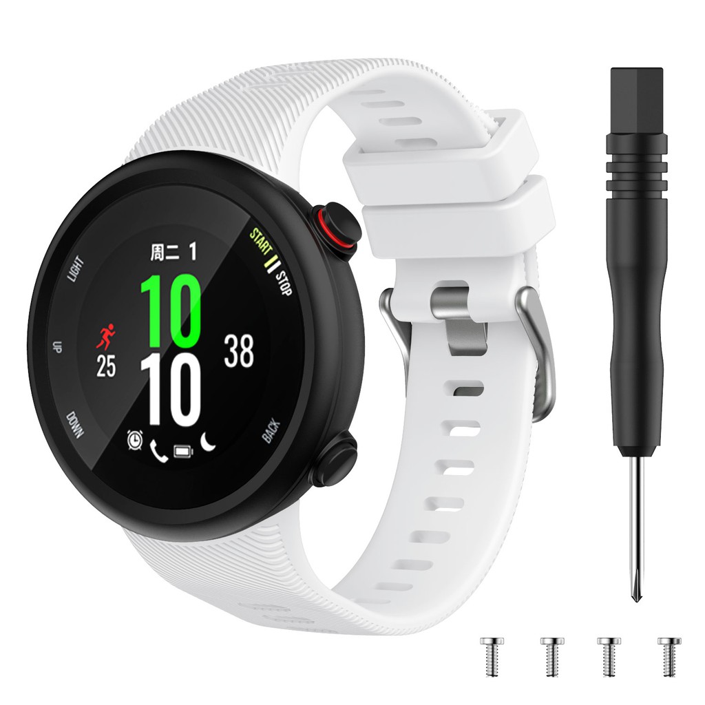 Dây đeo tay bằng silicone thay thế cho Garmin Forerunner 45s/ Forerunner 45
