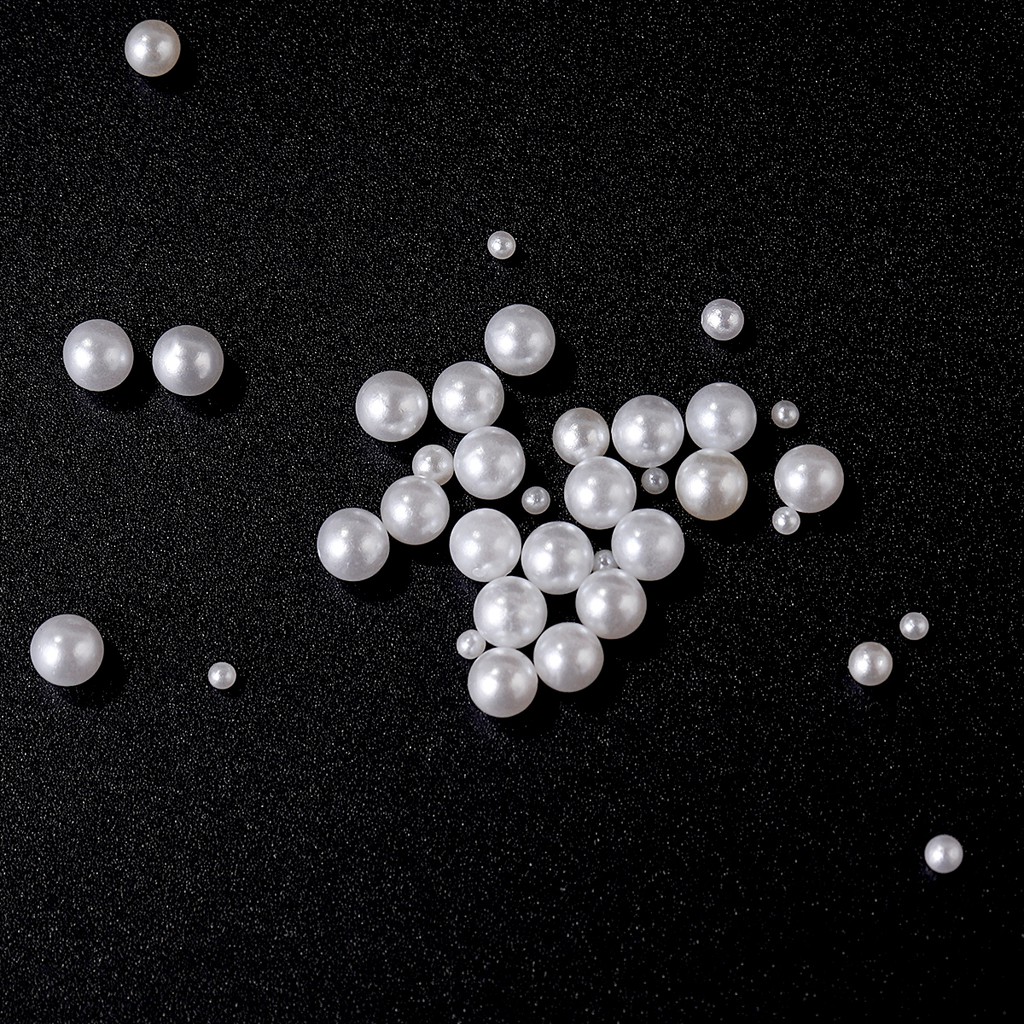 MONJA [Hàng mới về] Hộp ngọc trai giả 3d dùng trang trí móng 2 loại tùy chọn