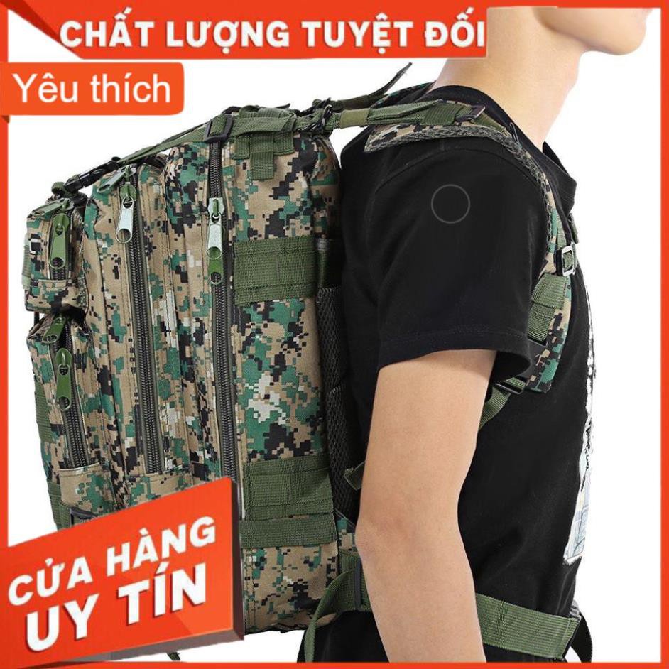 Balo chiến thuật nam đi phượt du lịch, thể thao vải bố quân đội