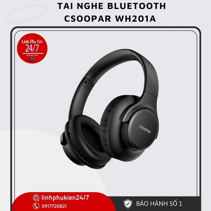 Tai Nghe Cao Cấp Bluetooth CSOOPAR WH201A Chính Hãng