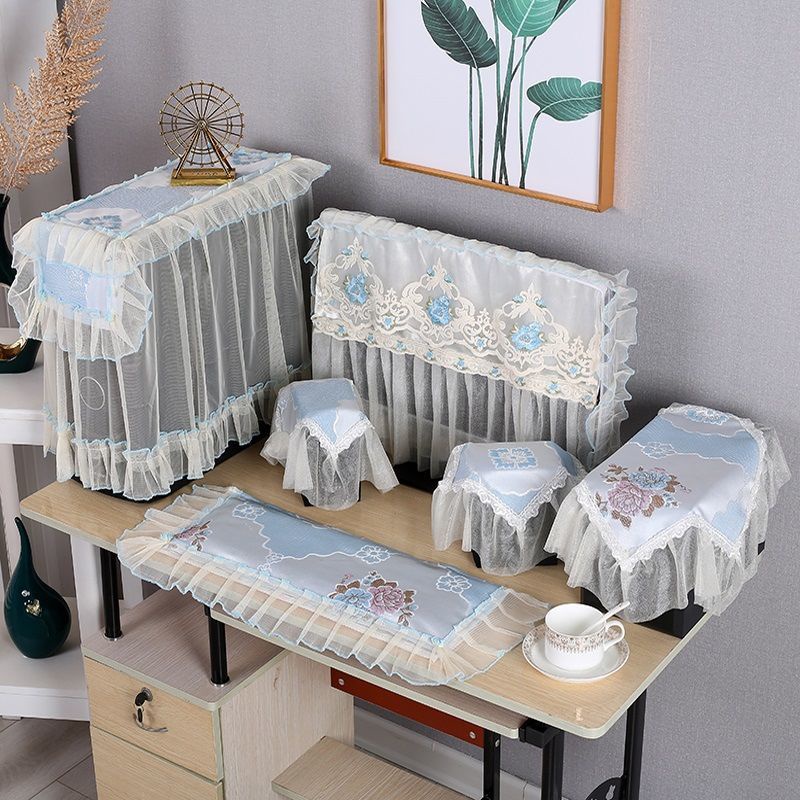 Vải Che Máy Tính. Tấm Vải Ren Bọc Màn Hình Máy Tính 22-inch Chống Bụi Tiện Dụng