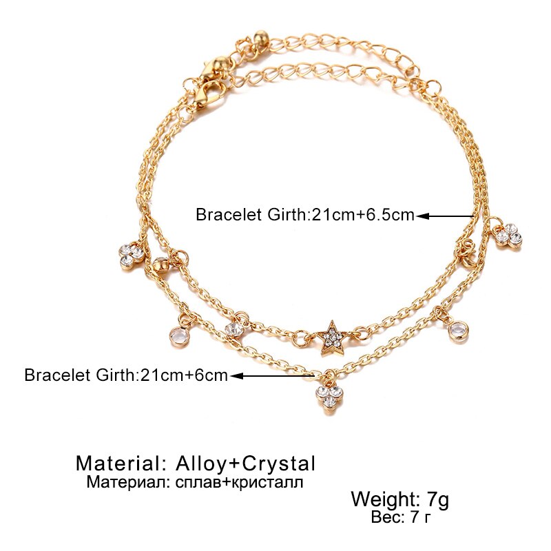 Lắc Chân Nhiều Lớp Phong Cách Cổ Điển Xinh Xắn Cho Nữ | BigBuy360 - bigbuy360.vn