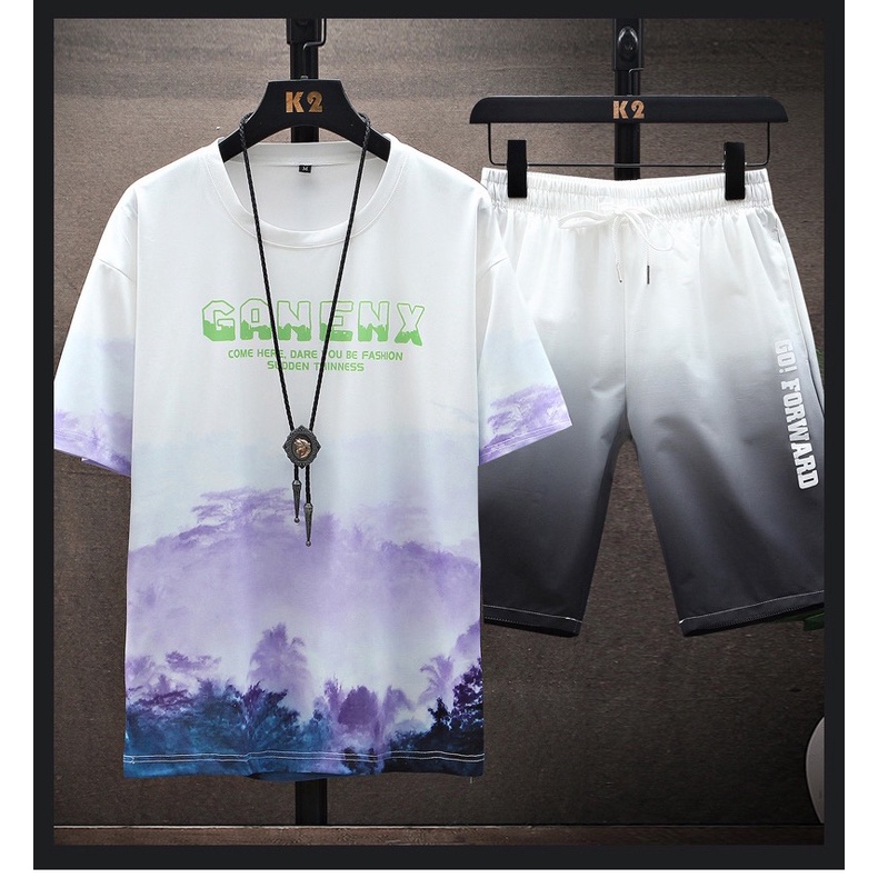 ⚡ GIÁ RẺ ⚡ Bộ thể thao nam nữ SIÊU ĐẸP chất vải thun lạnh co giãn thoải mái form tôn dáng Chữ GANENX cực đẹp