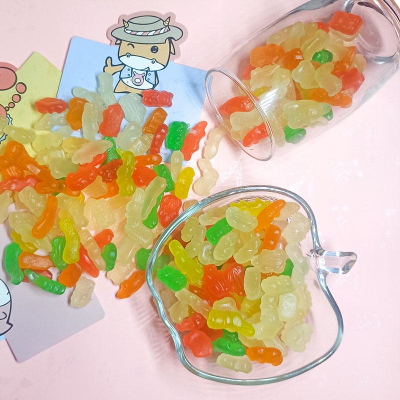 Kẹo dẻo Chip Chip 500g hương trái cây, thơm ngon cho bé - Ăn vặt nhà Cốm