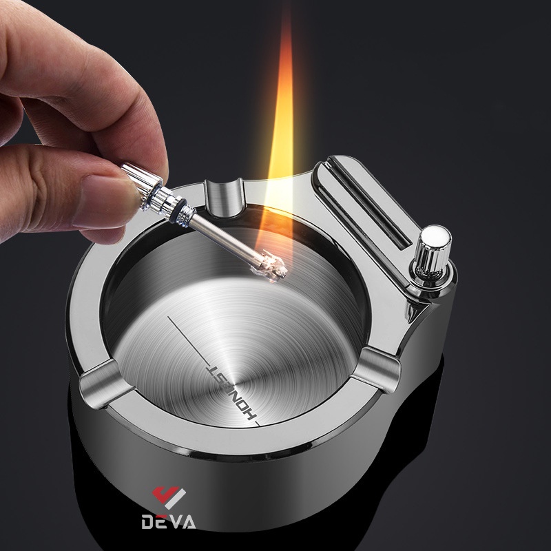 Gạt Tàn Thuốc Lá Honest BCG002 Chống Gỉ Tích Hợp Diêm Vĩnh Cửu Không Cần Bật Lửa Mỗi Lần Hút - CHÍNH HÃNG