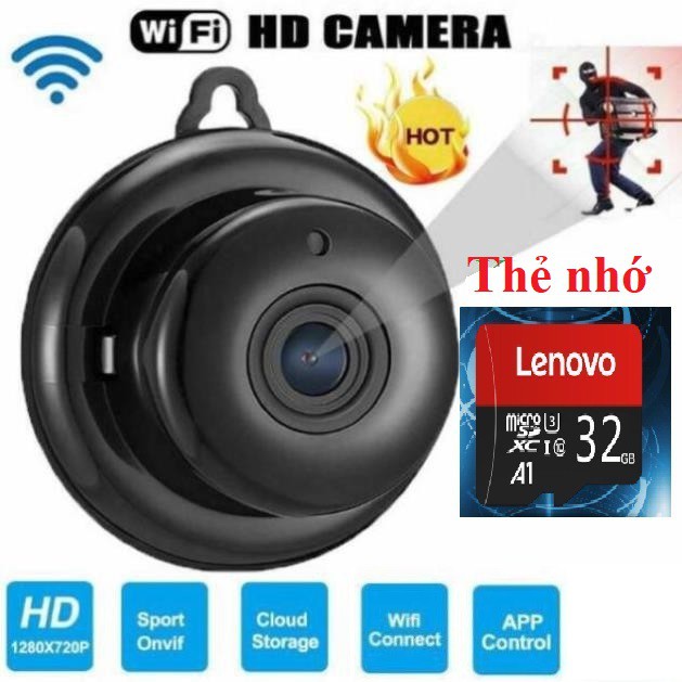 Camera Mini Full HD 1080P xem từ xa qua Wifi nhỏ gọn.
