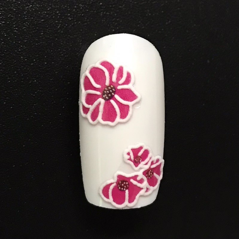 Sticker dán móng hoa lá 5d-hình dán nail