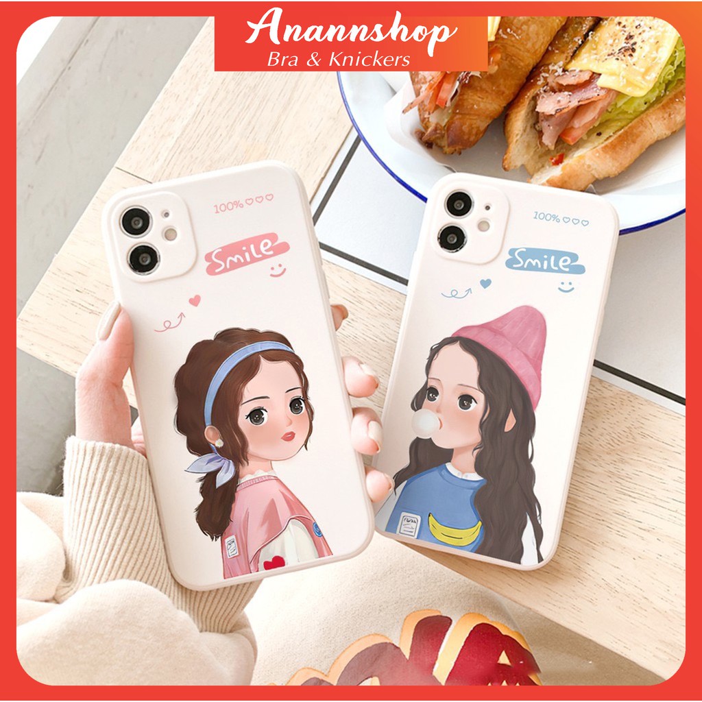 Ốp Lưng Iphone Cạnh Vuông Chuppy Xinh Xắn 7plus/8/8plus/x/xs/xs max/11/11pro/11 promax/12 /12pro/12 pro max