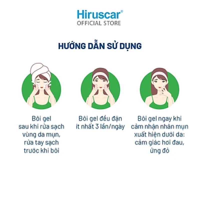 Gel Xử Lý Mụn Hiruscar Anti-Acne Spot Gel + 10G