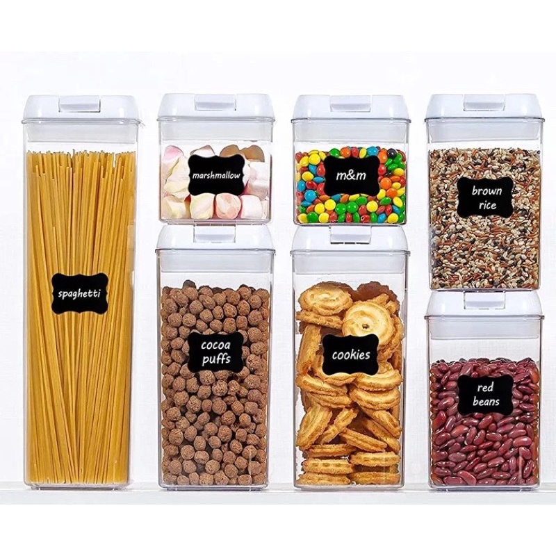 Set 7 hộp đựng đồ khô nhựa cao cấp, chống ẩm mốc, côn trùng