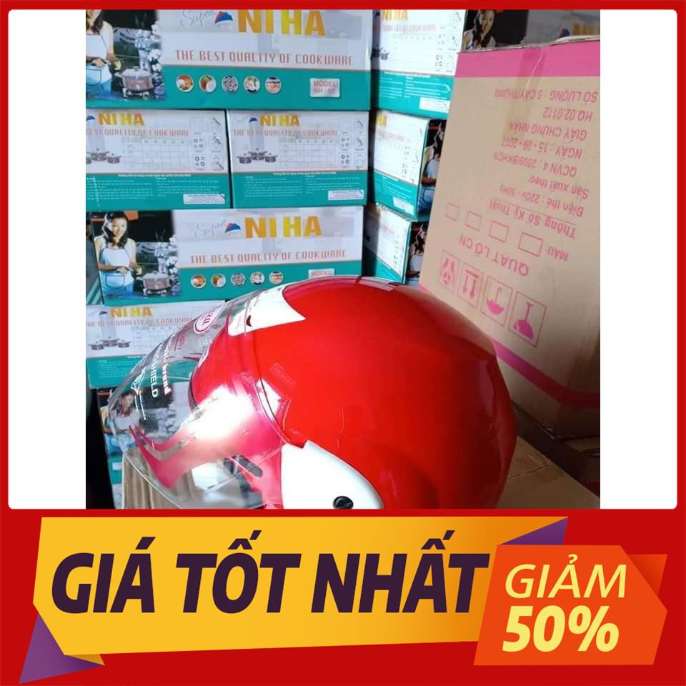 [ Sale Off ] Mũ bảo hiểm nữ đẹp 50c thời trang elise