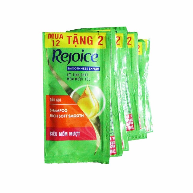 Dầu gội Rejoice suôn mượt dây 14 gói 6 g