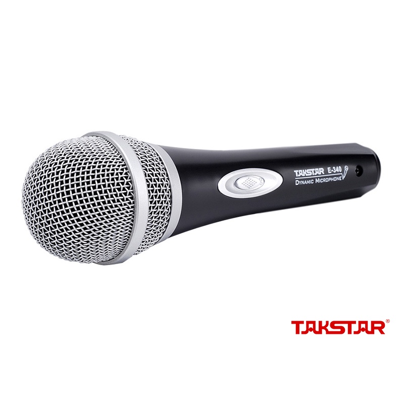 Mic Hát Karaoke Có Dây Takstar E-340 Lọc Ồn, Chống Nhiễu, Độ Nhạy Cao, Nhỏ Gọn, Chính Hãng Giá Rẻ Bảo Hành 1 Năm