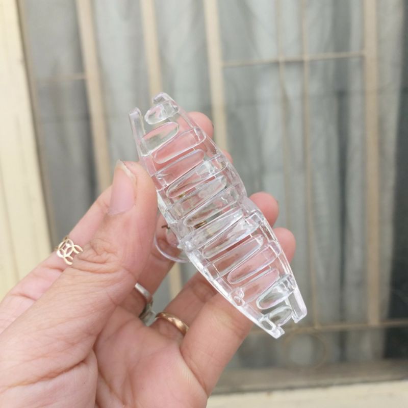 Kẹp càng cua trong suốt Size nhỏ 7cm/trung 9cm