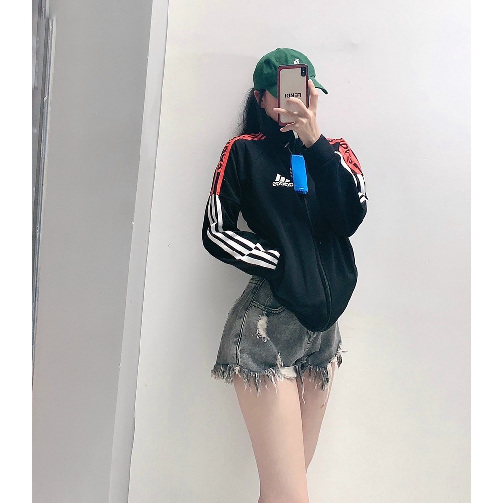 ÁO KHOÁC UMI THỂ THAO ADIDAS SỌC MÀU NAM NỮ