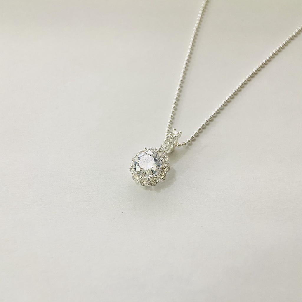 Dây chuyền bạc Thiên kim P2 cao cấp đính đá pha lê sang trọng ANTA Jewlery - ATJ5504-D