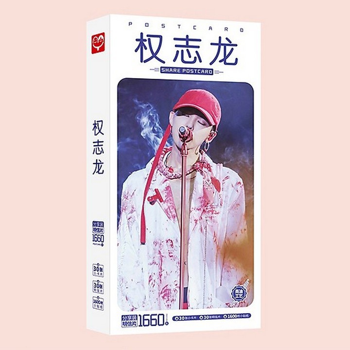 Postcard GDragon bigbang 900 ảnh tập ảnh GD hộp ảnh bộ ảnh có ảnh dán sticker lomo bưu thiếp