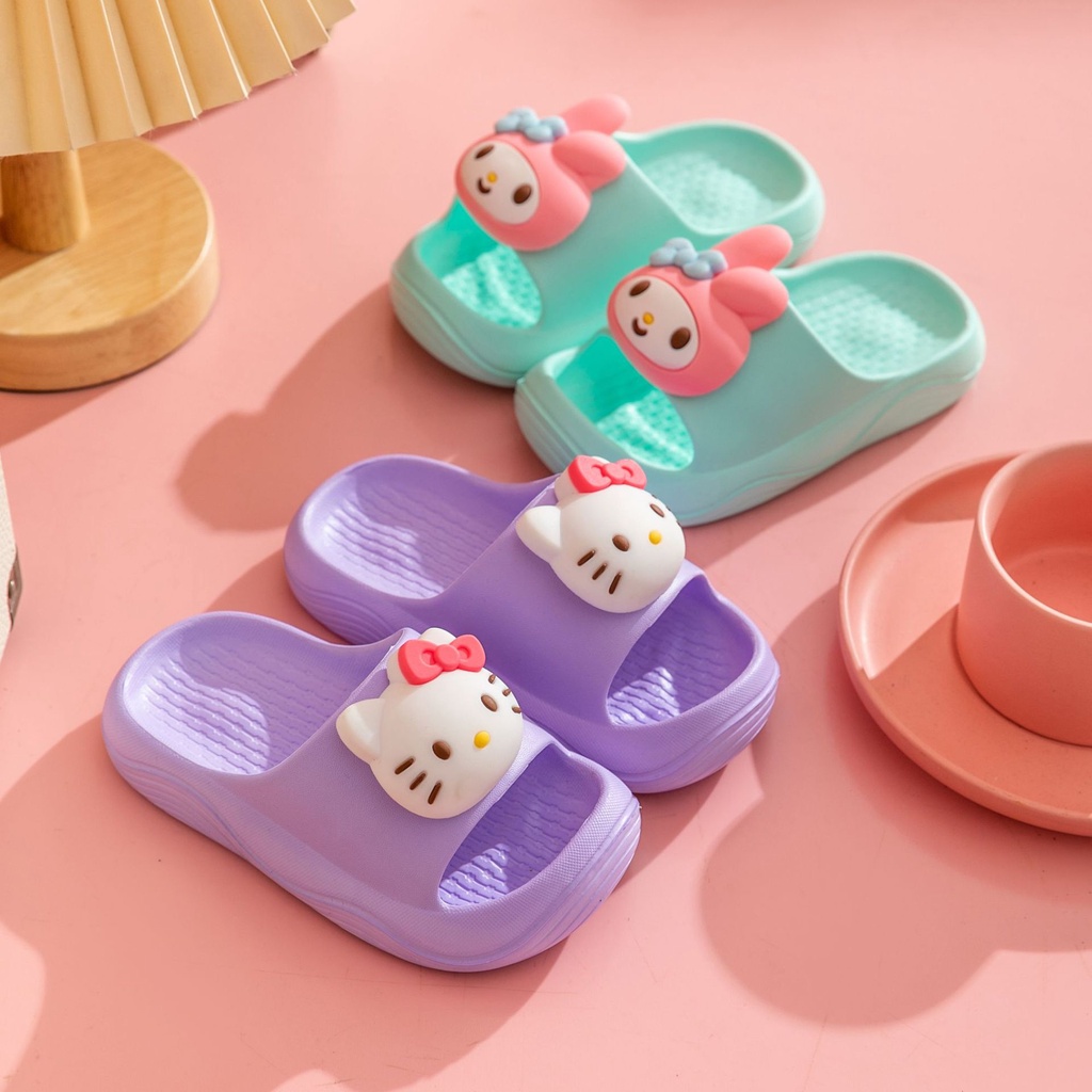 Dép Đi Trong Nhà Hình Hello Kitty Dễ Thương Cho Bé Gái kt1