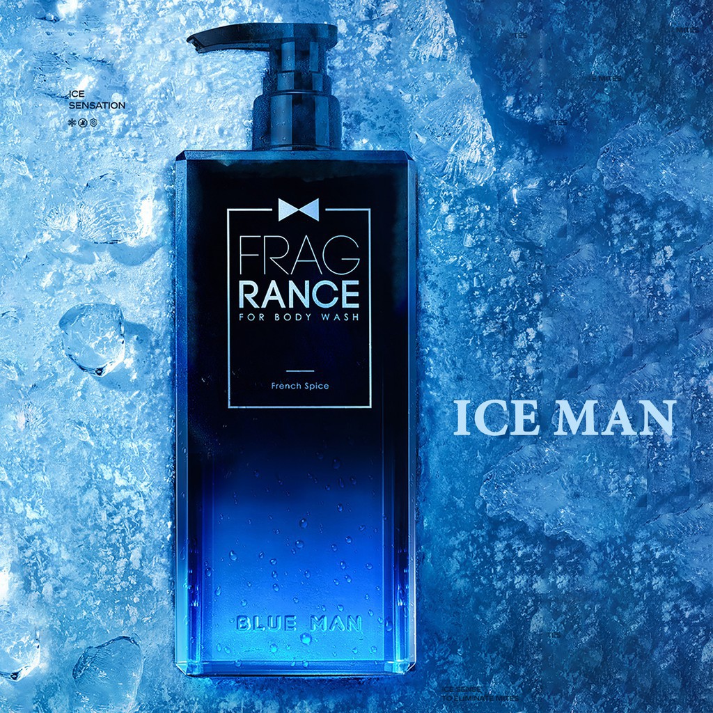 Sữa tắm nước hoa Blueman Men's  hương thơm dài lâu dưỡng ẩm 500ml - 240ml