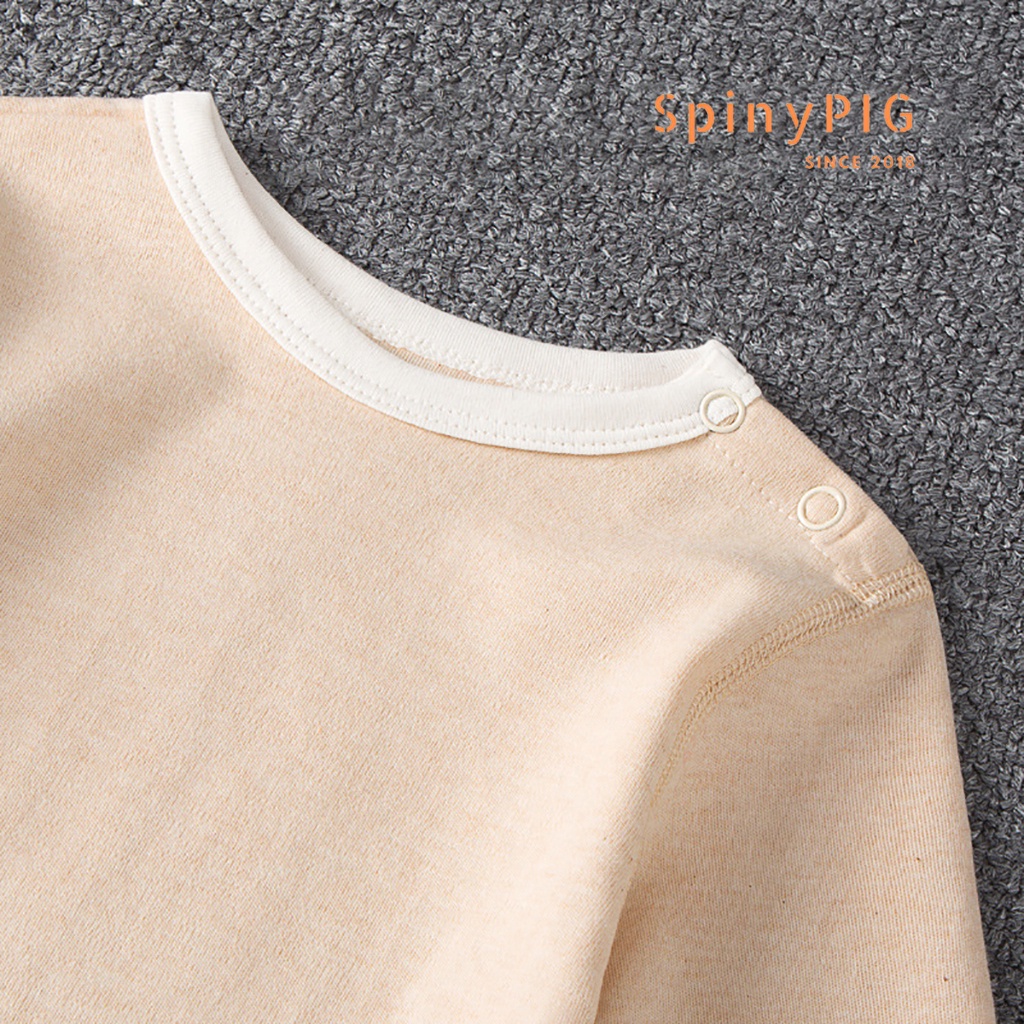 Bộ body chip dài tay cho bé 0-2 tuổi cotton hữu cơ tự nhiên không chất tẩy nhuộm an toàn cho bé
